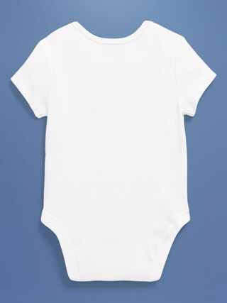 Old Navy x Disney© Mickey Mouse Flag Logo-Graphic Bodysuit for Baby | Old Navy (US)