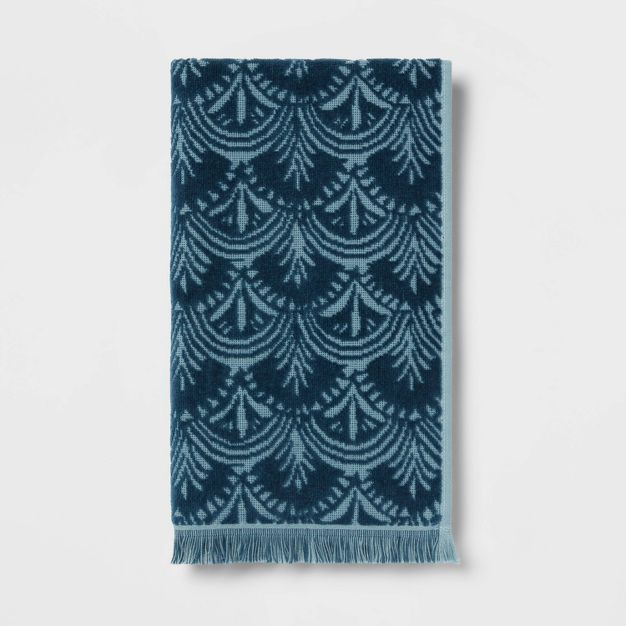 Plush Scallop Towel Teal Blue - Threshold™ | Target