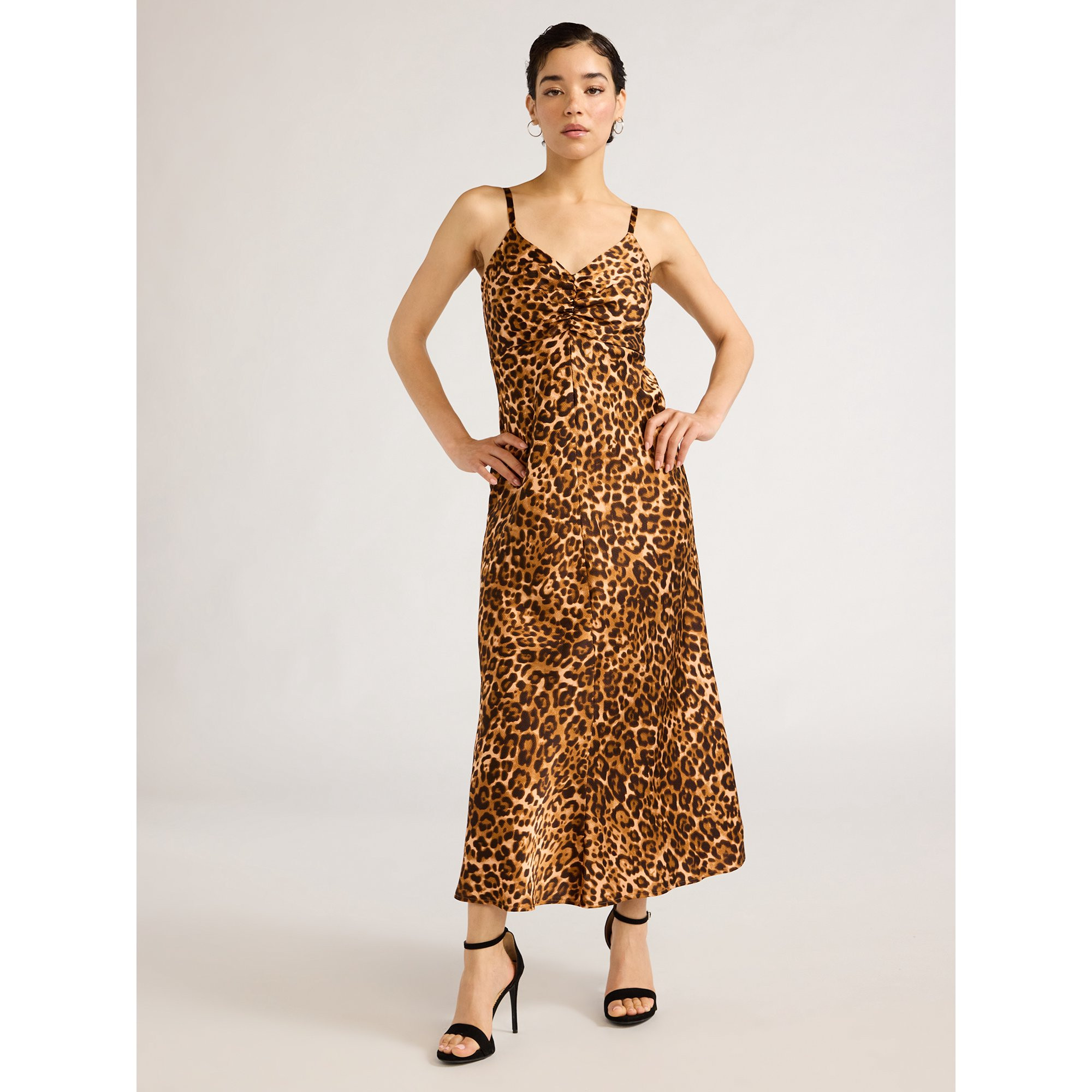 Sofia Jeans Women's Bias Cut Midi Dress, Above Ankle Length, Sizes XS-XXL - Walmart.com | Walmart (US)