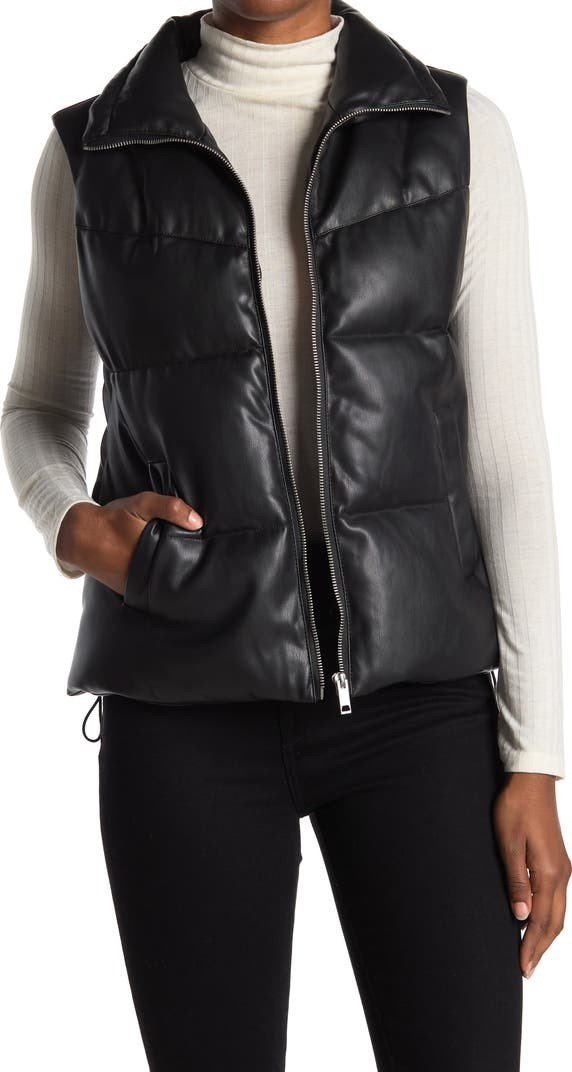 Faux Leather Puffer Vest | Nordstromrack | Nordstrom Rack