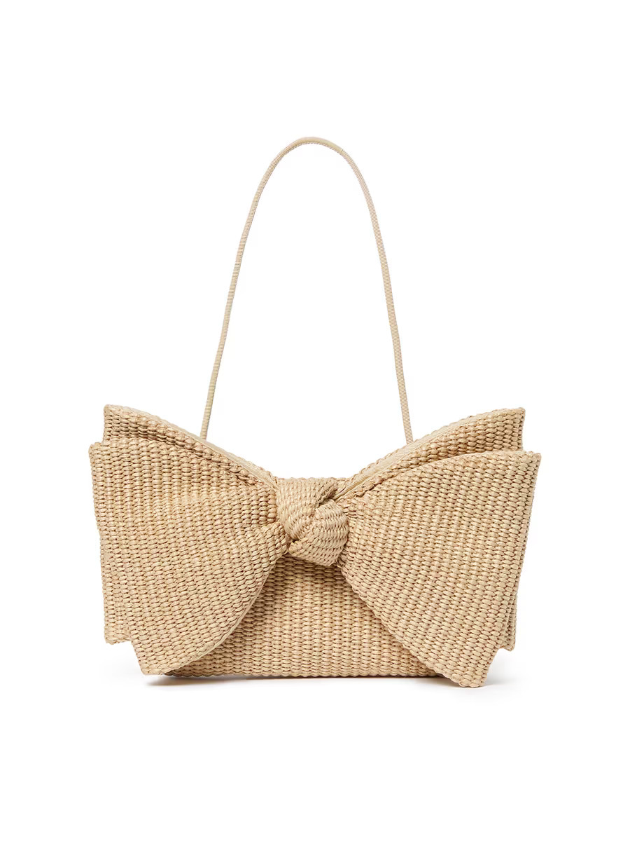 Valerie Raffia Bow Shoulder Bag | Saks Fifth Avenue