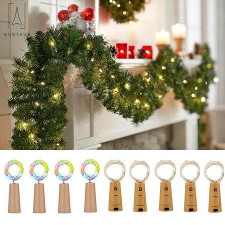 Gustave 9ft Spruce Christmas Garland with Colorful LED Lights Artificial Garland Decoration Outdo... | Walmart (US)