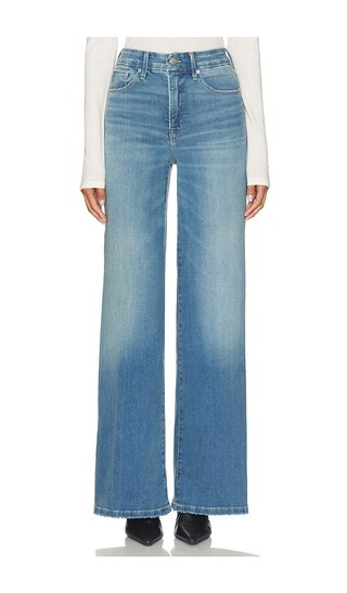 Good American Soft-tech Good Waist Palazzo Leg Jeans in Blue. - size 14 | Revolve Clothing (Global)