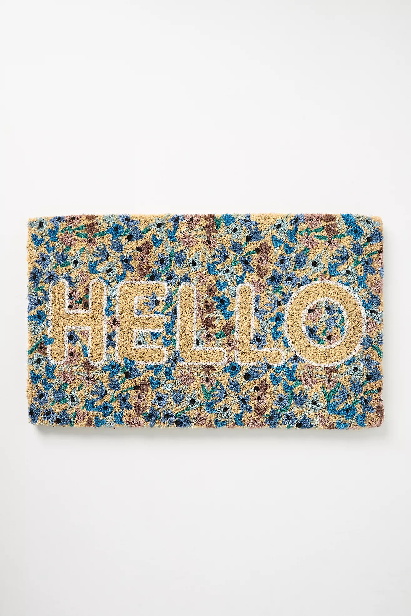 Seasonal Greetings Printed Coir Doormat | Anthropologie (US)