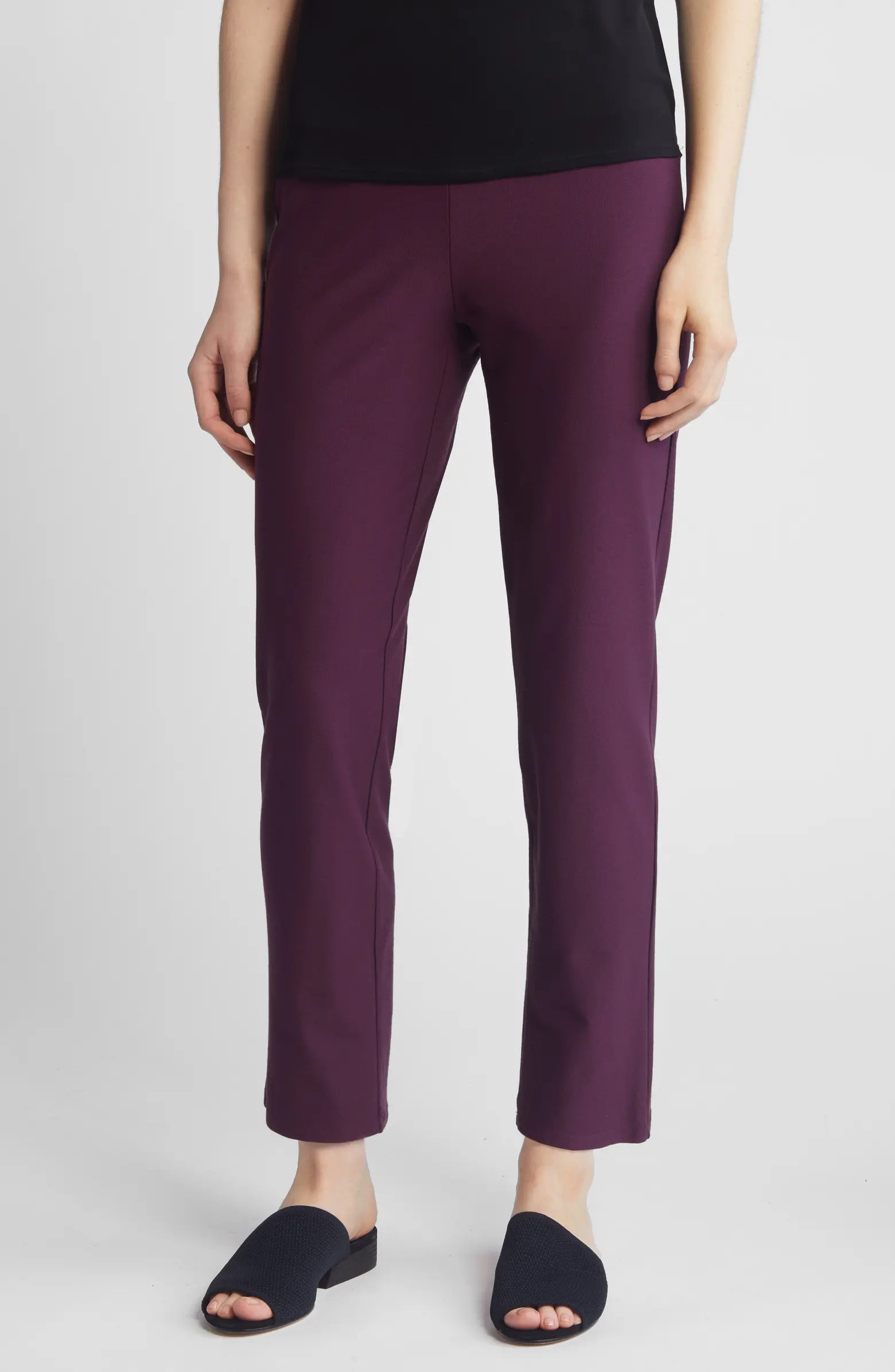 Eileen Fisher High Waist Ankle Slim Pants | Nordstrom | Nordstrom