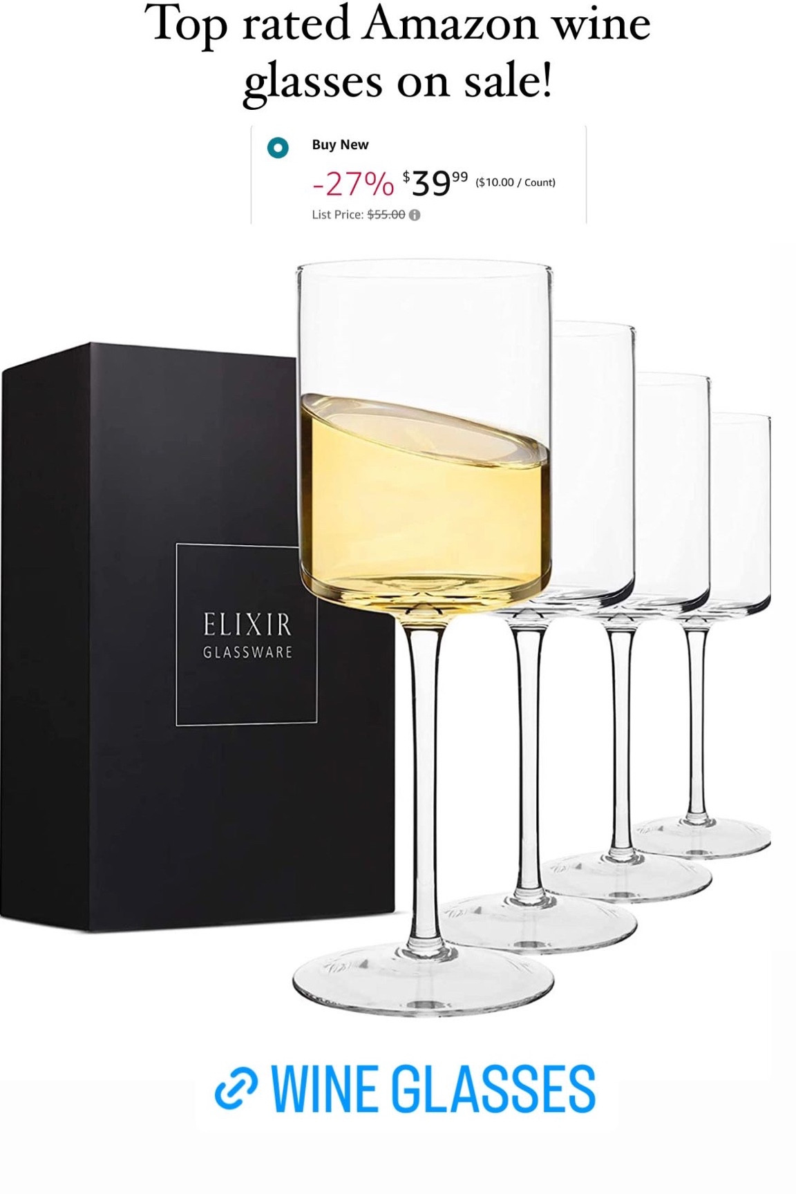 Amazon wine glasses! Most loved on sale! Great holiday gift! 

#LTKhome #LTKHoliday #LTKsalealert