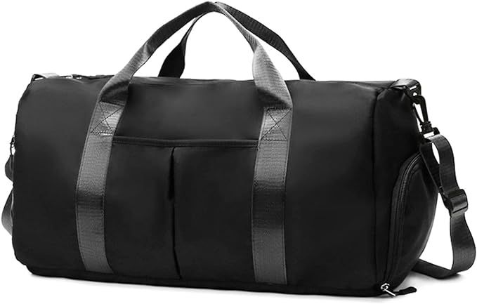 ZGWJ Sports Gym Bag with Wet Pocket & Shoes Compartment, Waterproof Shoulder Weekender Bag for Wo... | Amazon (US)