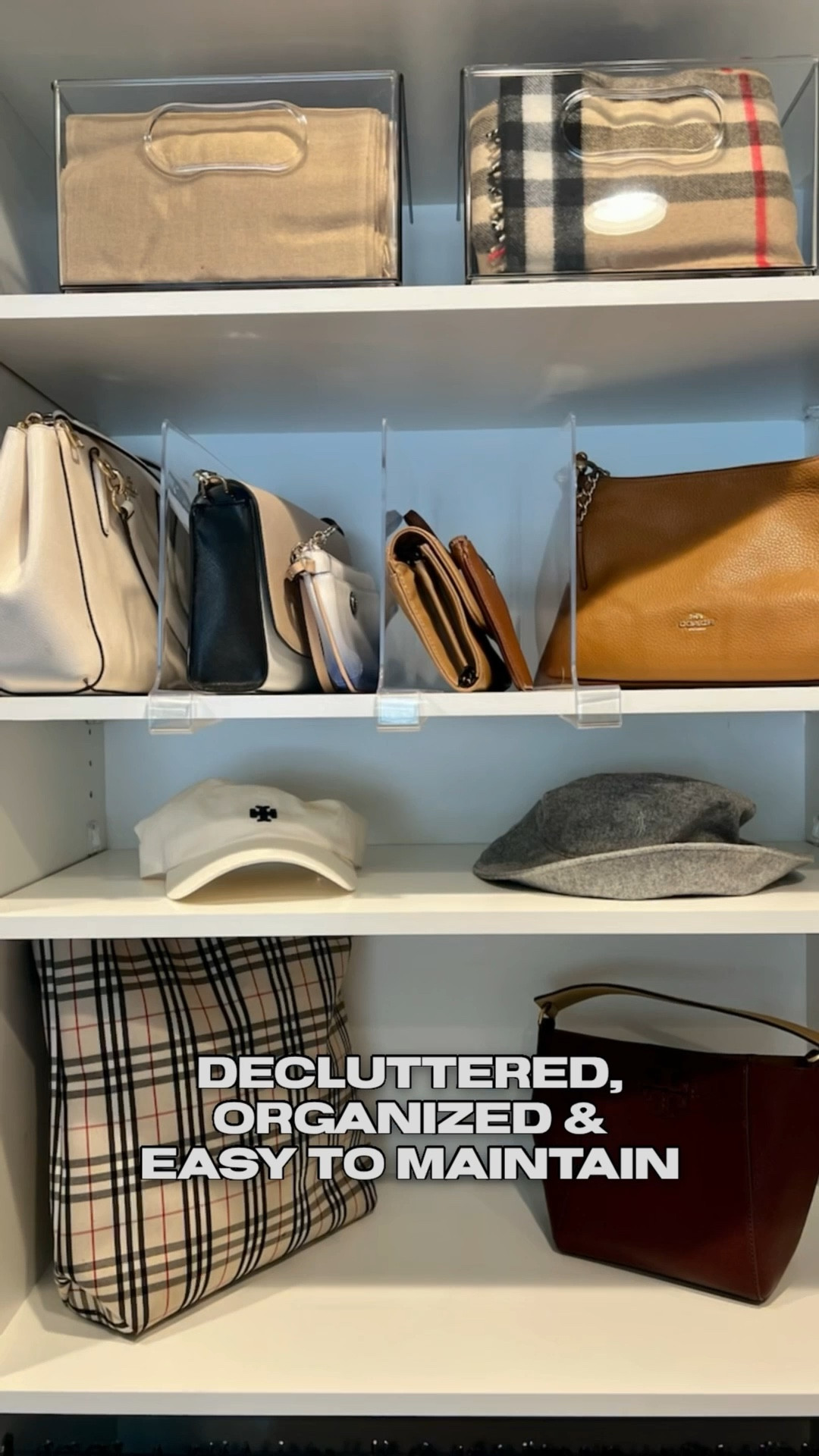 Closet organization before and after. This master closet was reorganized to create clear zones, better visibility, and a setup that’s easier to use and maintain day to day. Sharing a few organizing pieces that help create simple, functional closets like this.

#LTKHome #LTKmomlife