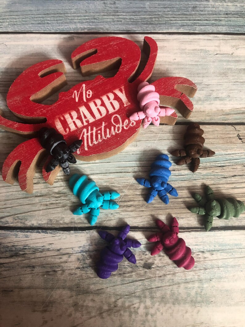 Hermit crab flexible toy packs | Etsy (US)