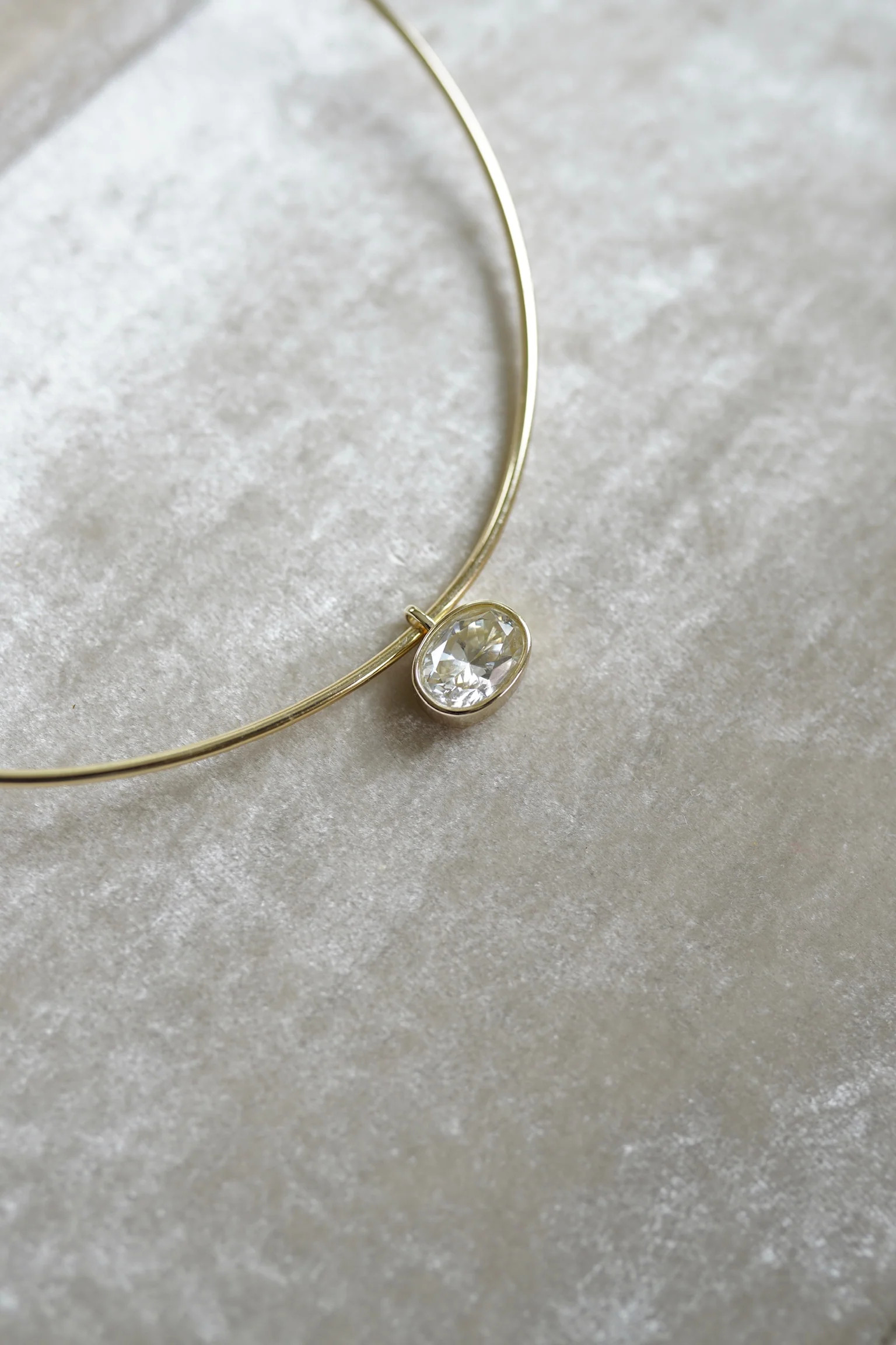 Pre Order Bezel Oval Charm | Nicola Bathie Jewelry