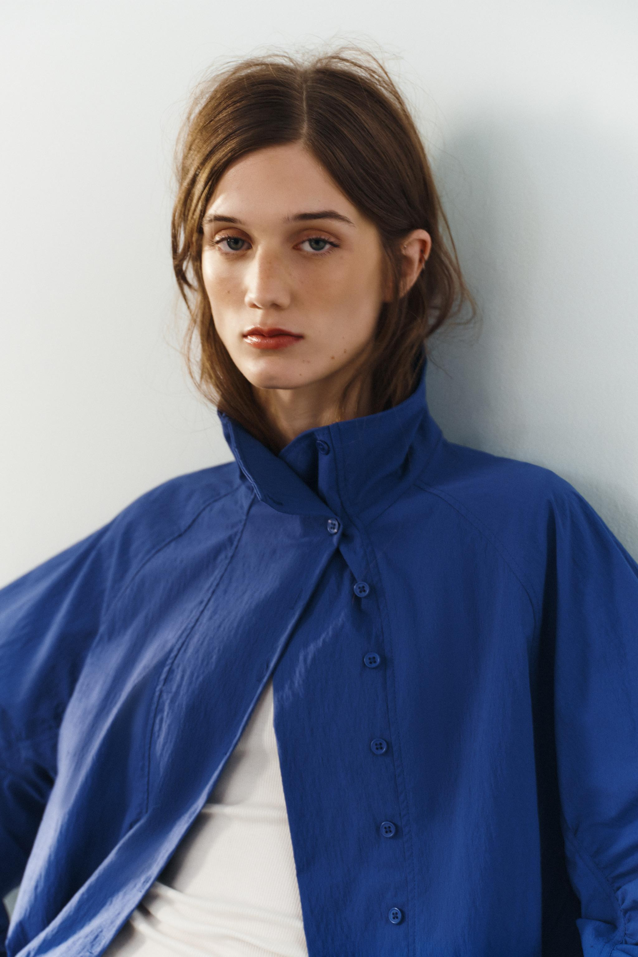 TECHNICAL FABRIC BUTTONED JACKET | Zara UK