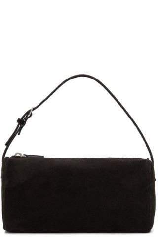The Row - Black 90's Baguette Shoulder Bag | SSENSE