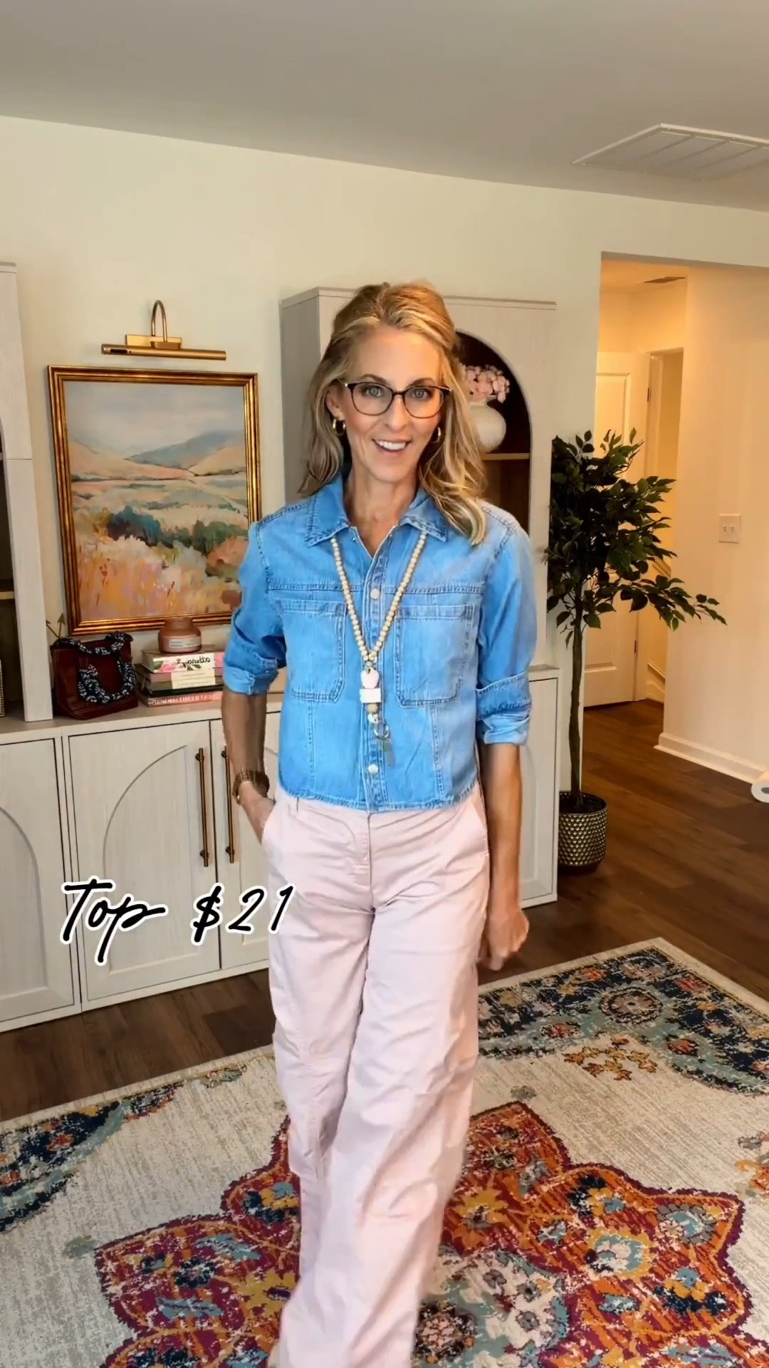 Your Walmart bestie has done it again, finding the pants that you NEED in your closet. These are so cute, comfortable and they work so well for a casual look and in the classroom. The price point in these is perfect, and these tops are just as affordable. There is something so cute about these pastel pants and chambray top. 
Early fall classroom outfit, teacher outfit inspo

#LTKSeasonal #LTKOver40 #LTKWorkwear