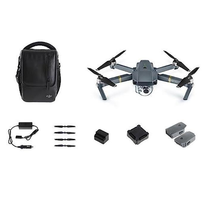 DJI Mavic Pro Fly More Combo: Foldable Propeller Quadcopter Drone Kit with Remote, 3 Batteries, 16GB | Amazon (US)