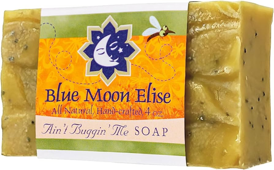 Blue Moon Elise Ain't Buggin Me Citronella Bar Soap for Men and Women, Natural Handmade Soap with... | Amazon (US)