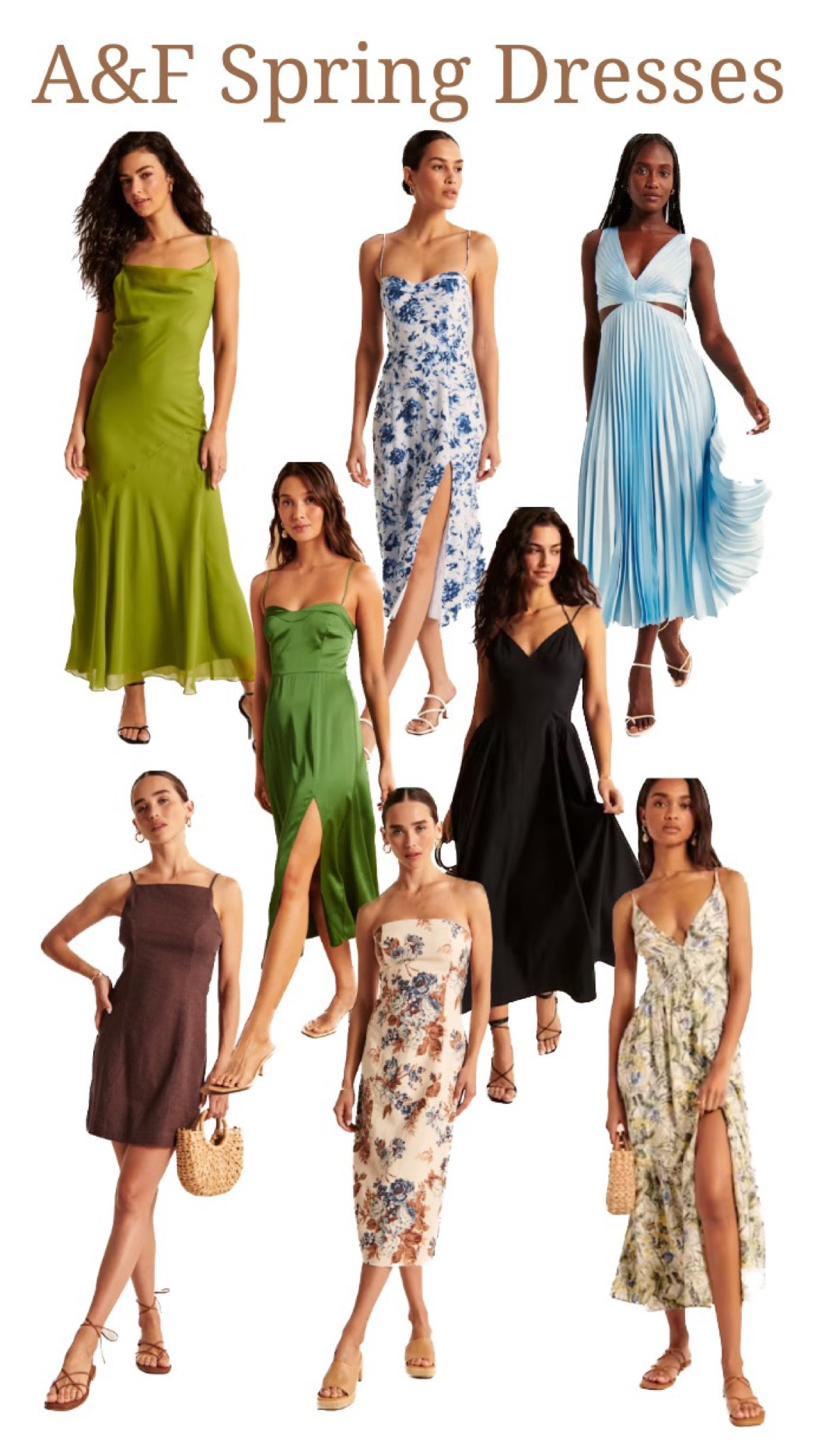 Whether you’re heading to a spring wedding, a beach vacation, or church for Easter Sunday Abercrombie & Fitch has some beautiful spring dresses! All of the dresses pictured are available in multiple colors and sizes XXS-XXL.

wedding guest dress, spring wedding, cowl neck dress, corset dress, pleated dress, v neck dress, linen dress, square neck dress, dress under $200, dress under $100, abercrombie and fitch find, satin dress, strapless dress, resort wear, beach vacation, slit dress, slip dress, midi dress, maxi dress, plus size wedding guest dress, easter dress, family photo dress, crepe dress, LTK sale

#LTKSale #LTKwedding #LTKtravel