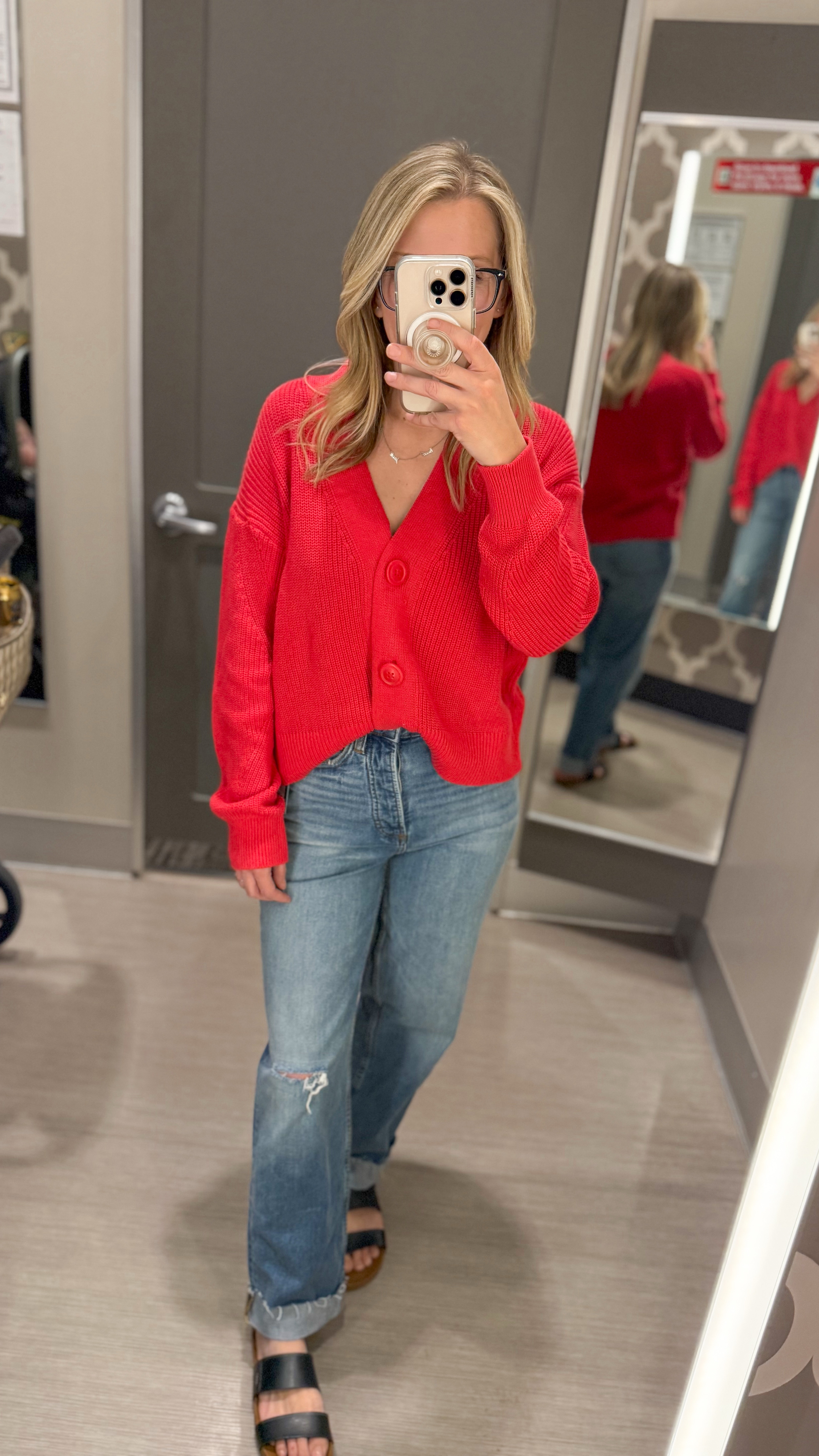 Shop with Me— Valentine’s Day outfit for the  SAHM ❤️ These new jeans by Universal Thread are soooo good 😍 They went viral for a reason, comment “RED” below to shop this entire outfit (before they sell out!) #targetstyle #targetmomstyle #targetfashion #newattarget #targetdoesitagain #ltkfashion #ltkfamily #ltkunder50 #tryon #shopwithme #momswithstyle #cutemomstyle