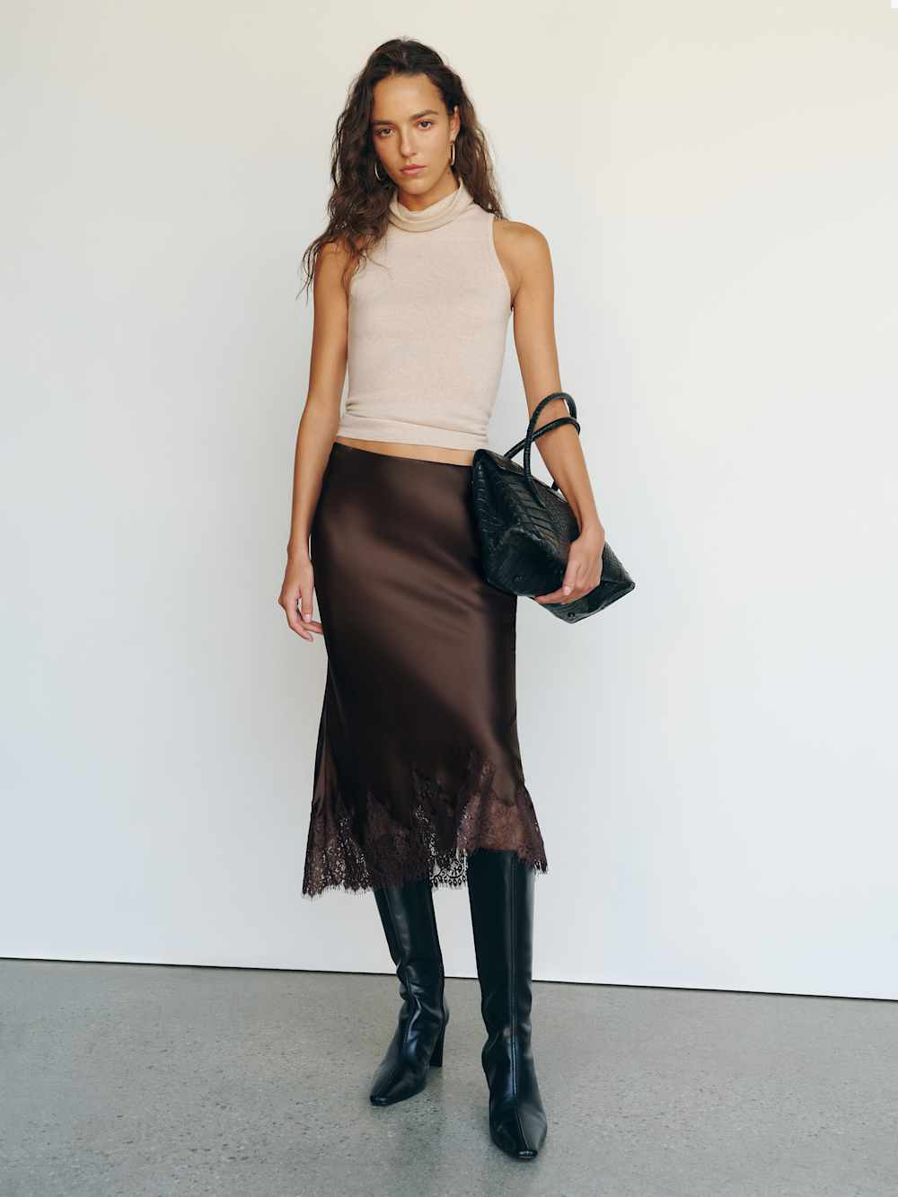 Carolina Silk Skirt | Reformation (Global)