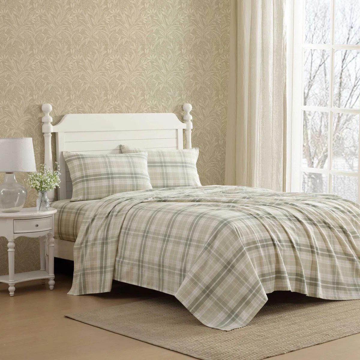 Eddie Bauer Cozy Cotton Flannel Sheet Sets | Wayfair North America