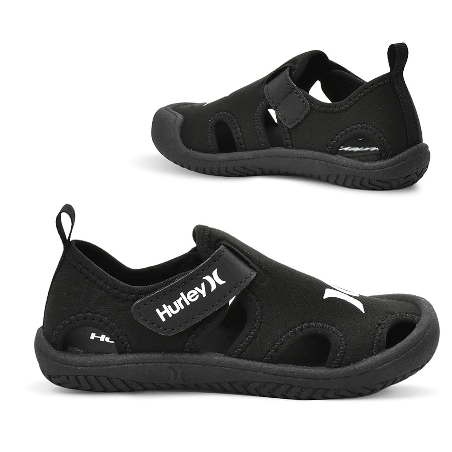 Hurley Kona Toddler Water Shoes - Beach Essentials, Girls and Boys Closed Toe Sandals, Lightweigh... | Amazon (US)