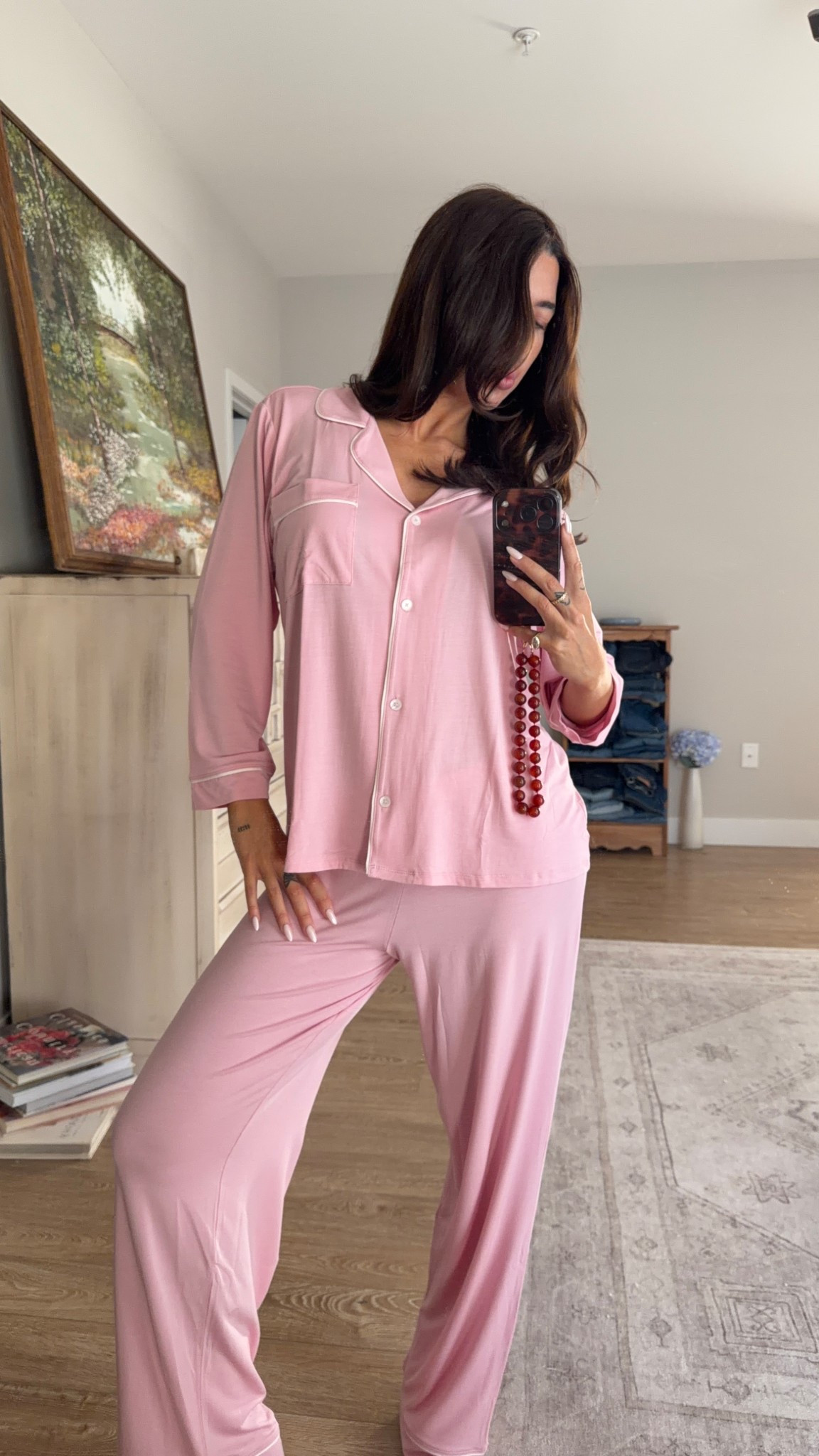 Perfect spring pajama set ! Wearing a M 

#LTKootd #LTKTall #LTKSeasonal