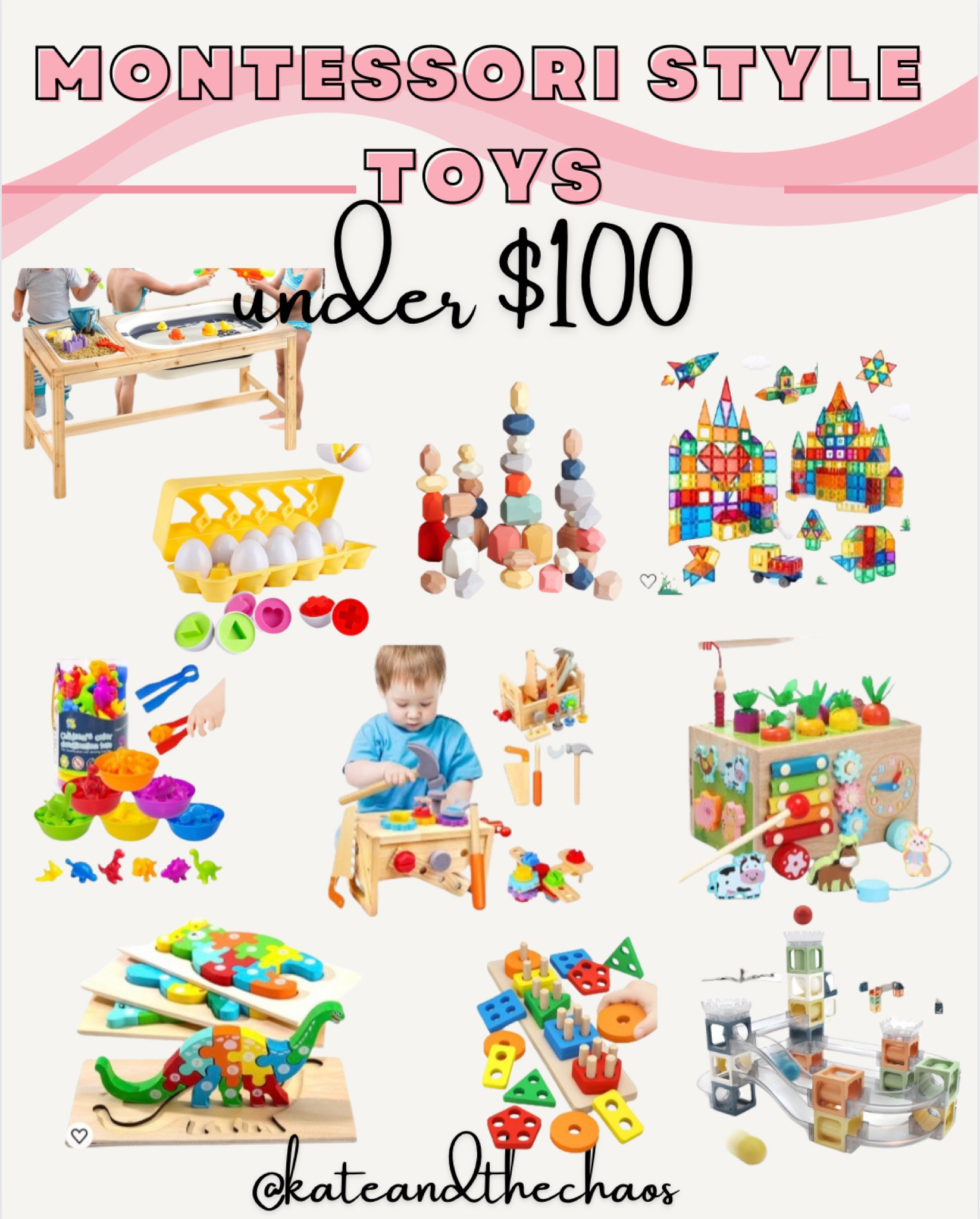 Some of our favorite Montessori style toys. Honestly, our boys play with their non battery operated toys WAY more than their battery operated ones and they help increase their independent play too! 

#LTKfamily #LTKfindsunder100 #LTKkids