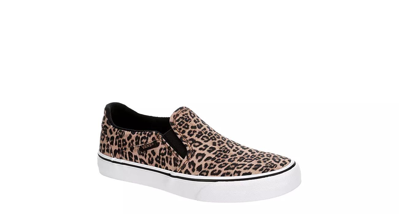 Vans Womens Asher Slip On Sneaker - Leopard | Rack Room Shoes