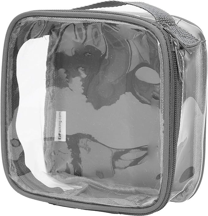 Clear TSA Approved 3-1-1 Travel Toiletry Bag for Carry On / Quart Size Transparent Liquids Pouch ... | Amazon (US)