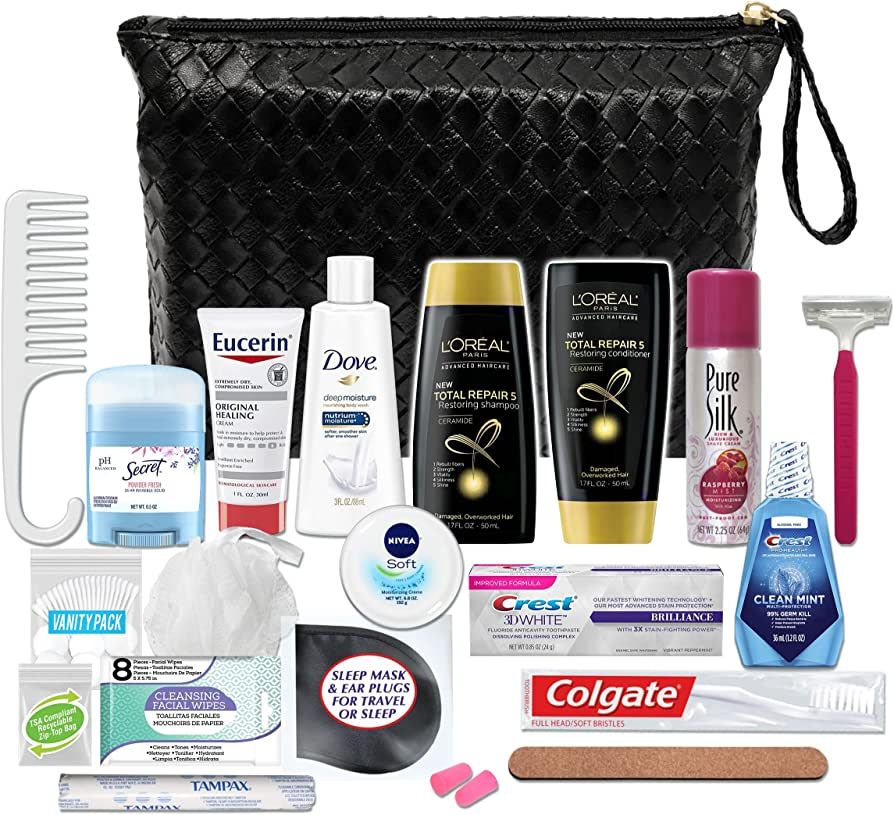 Convenience Kits International Women’s Premium 21-Piece Kit with Travel Size TSA Compliant Esse... | Amazon (US)