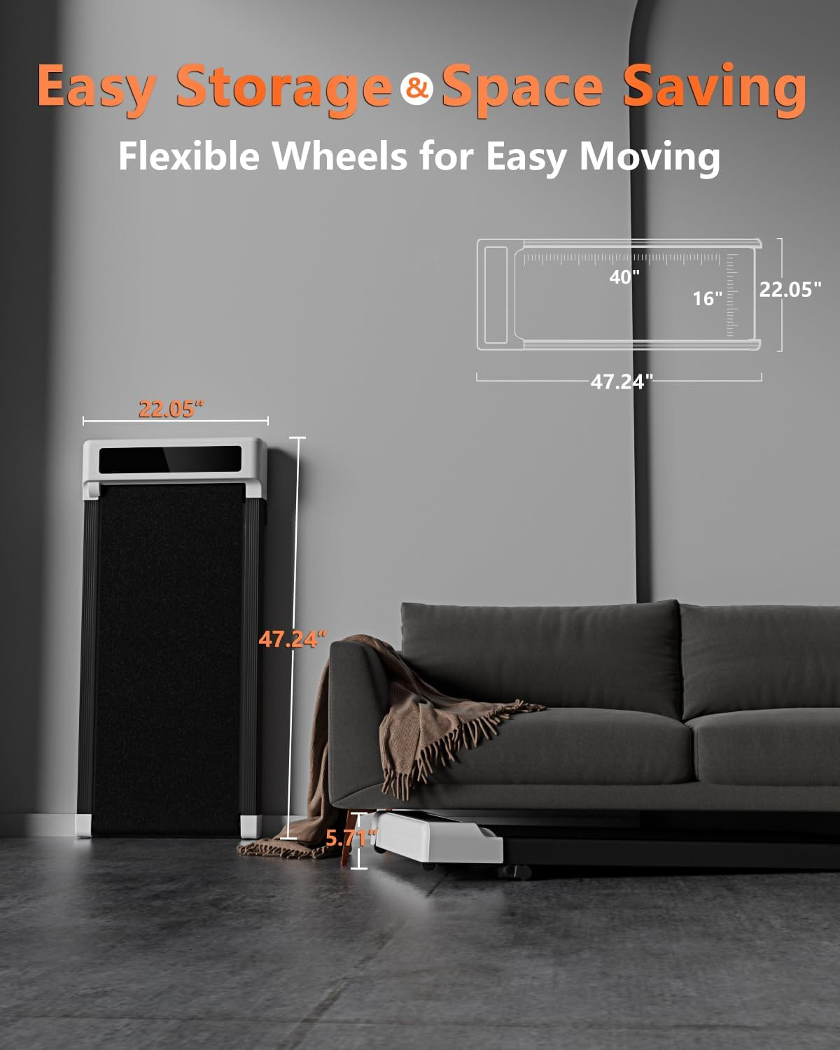 Walking Pad Treadmill, Walking pad with Incline,2 in 1 Walking pad for Walking and Jogging, 2.5HP... | Amazon (US)