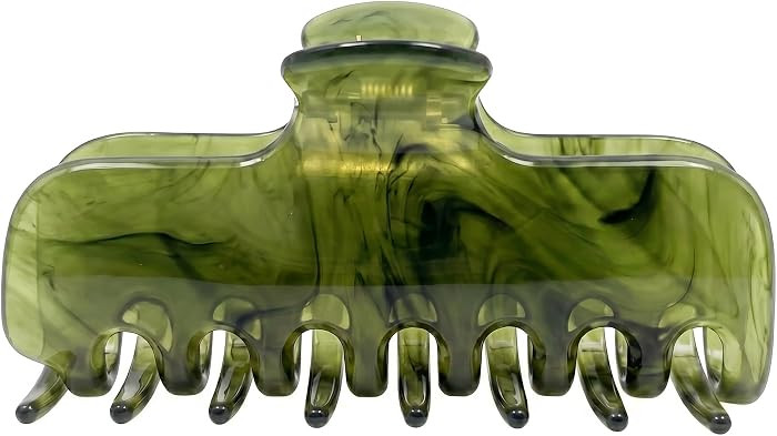 4 Inch Large Acetate Claw Clip for Women,Green Hair Clip | Amazon (US)