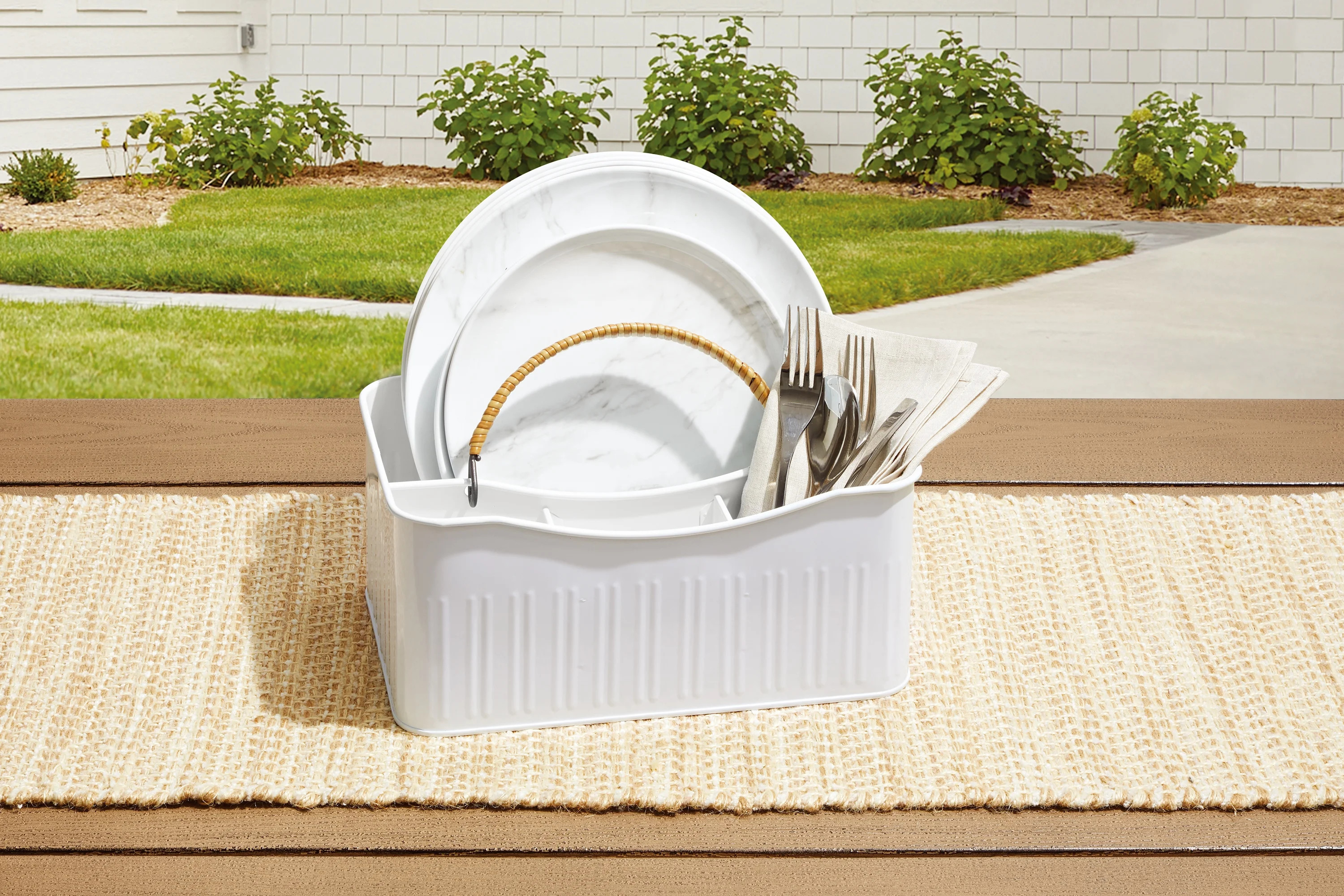 Better Homes & Gardens White Utensil Caddy, Metal Caddy | Walmart (US)