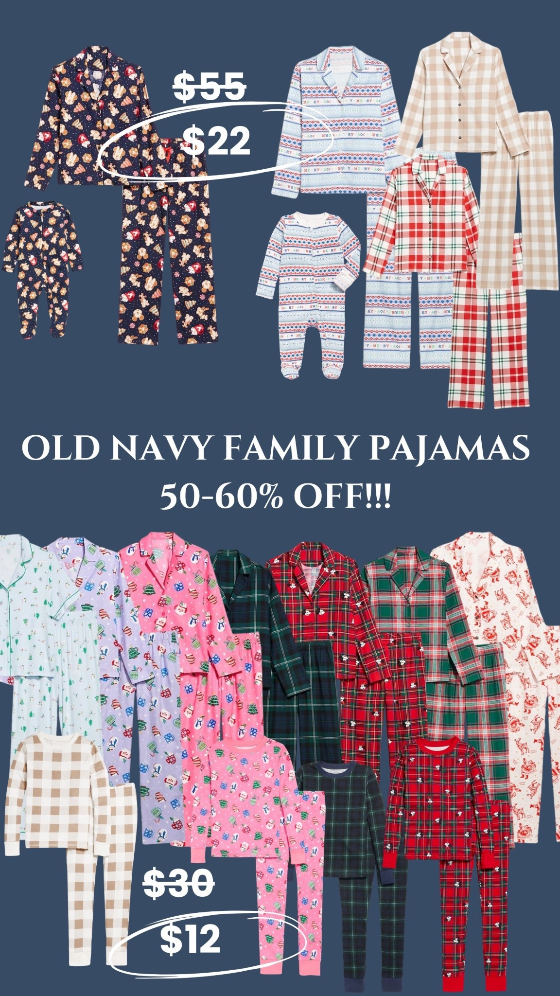 Return those full prices Christmas PJs! And go get some cute family matching pjs for 50–60% off NOW from @OldNavy! 💙😍🎁❄️🎄 #LTKbaby #LTKMatchingPajamas #LTKChristmasPajamas #LTKChristmasMatching #LTKChristmas #LTKHoliday #LTKFamilyMatching #LTKCyberMonday

#LTKKids #LTKGiftGuide #LTKCyberWeek
