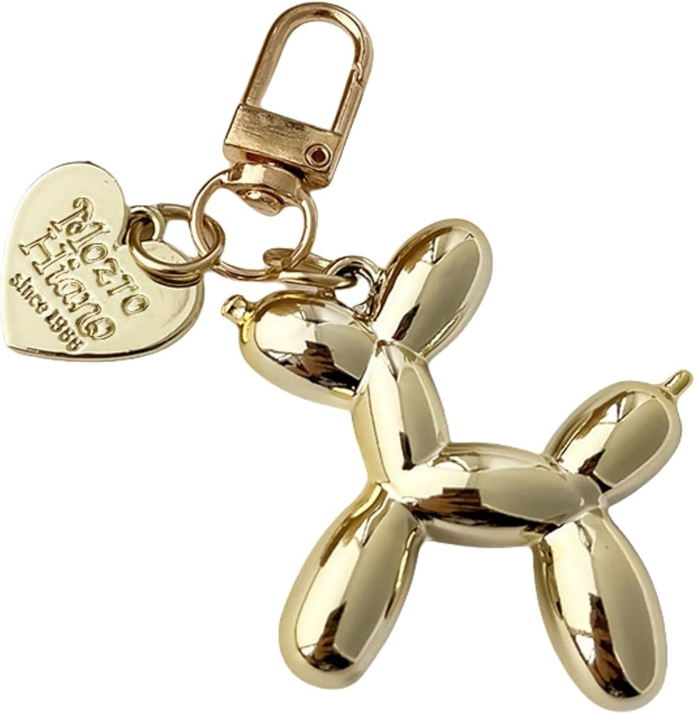 Cute Jelly Balloon Dog Heart Keychain Valentine's Day Gift for Women Car Keys Handbag Purse Backp... | Amazon (US)