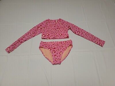 2 Pcs Cat & Jack Girls Long Sleeve Leopard Print Bikini Set -Top 10/12  BT 14/16 | eBay US