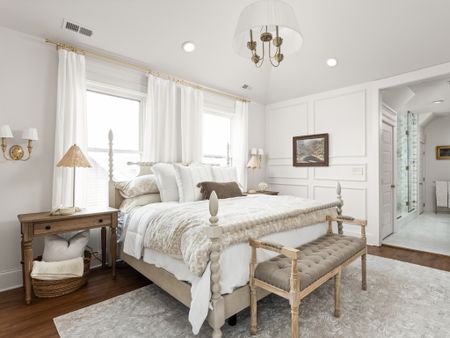 The main bedroom would make the perfect bridal suite for a bed and breakfast wedding!

#LTKhome