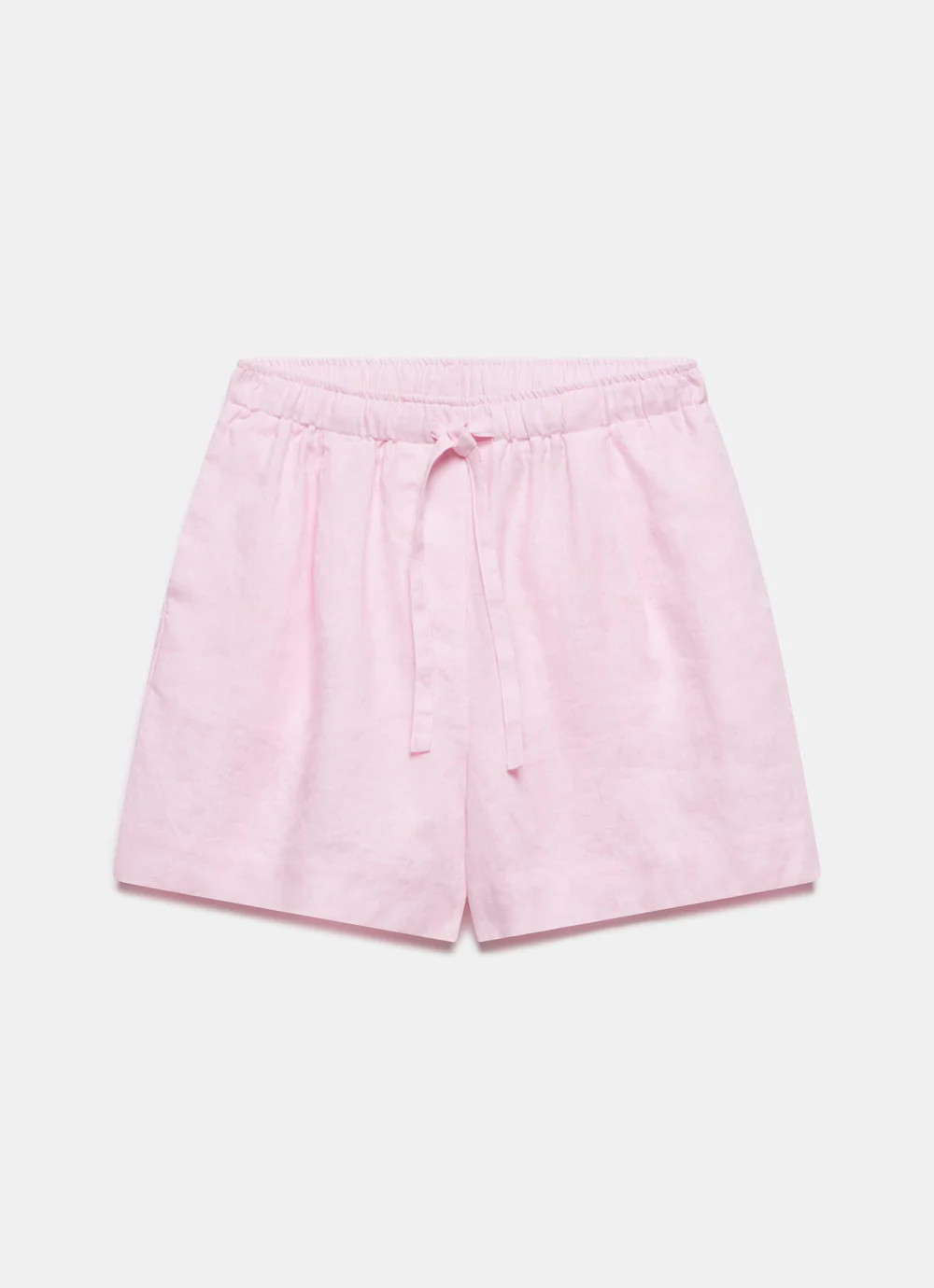 Pink Linen Drawstring Shorts | Mint Velvet
