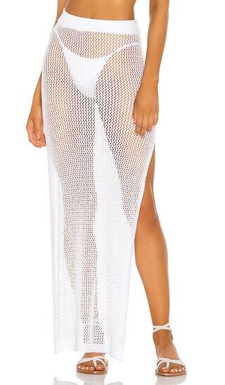 Yael Knit Maxi Skirt in White | Revolve Clothing (Global)