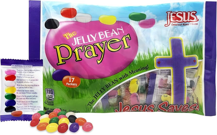 Scripture Candy, The Jelly Bean Prayer Spring Themed Bag, 17 Count (Net wt. 8.5oz (240g) | Amazon (US)