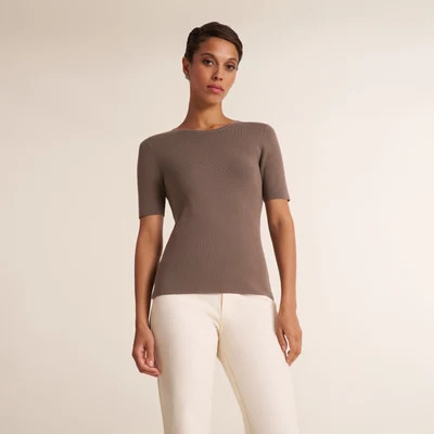 Choe All-Season Top - 365 Stretch Knit:: Morel | MM LaFleur
