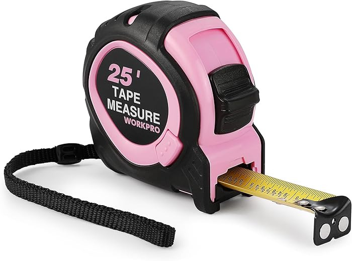 WORKPRO 25-FT Tape Measure with Fractions, 3 Brakes Retractable Measuring Tape, Compact Measureme... | Amazon (US)