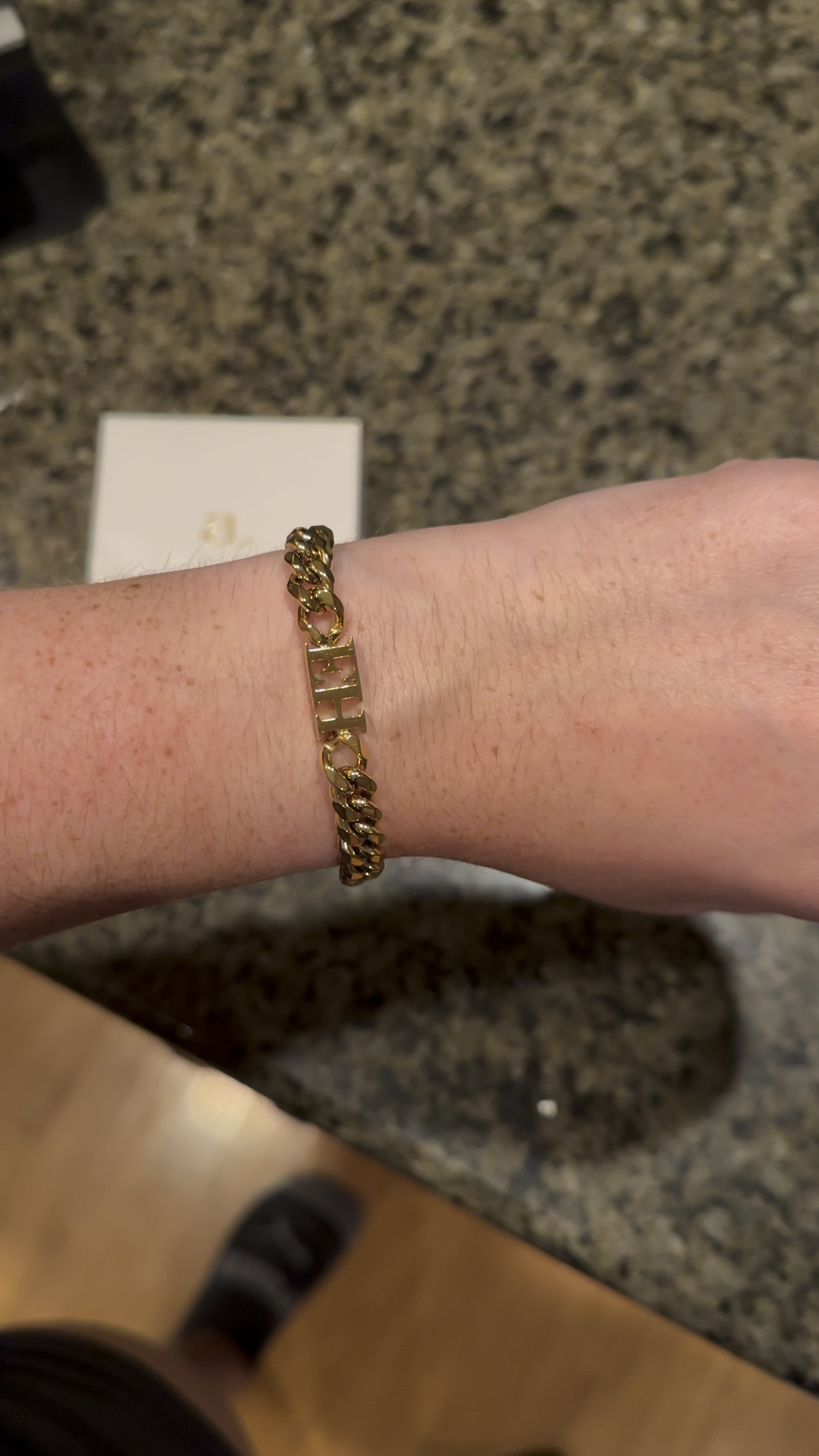 I love my personalized initial bracelet from Abbott Lyon! It would make the perfect gift!! @abbottlyon #AbbottLyon