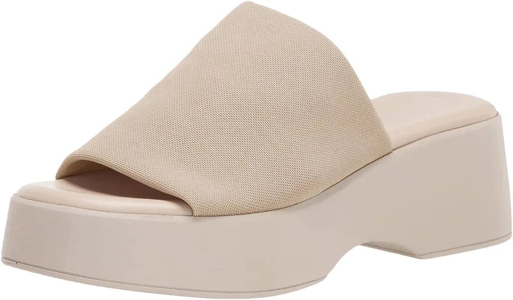Minshluu Womens Wedge SIides Sandals Platform Open Toe Slip On Elastic Band Wedges Shoes | Amazon (US)