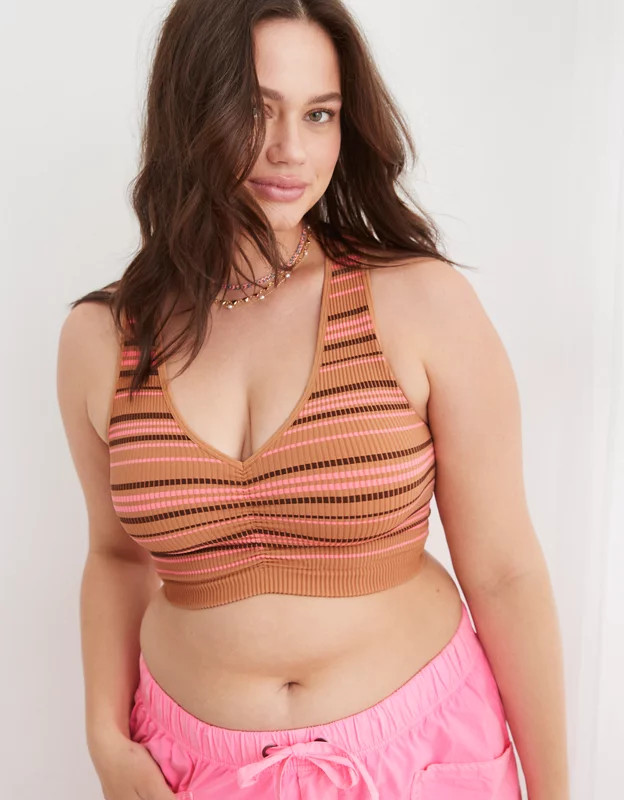 Superchill Seamless Ruched Bra Top | Aerie