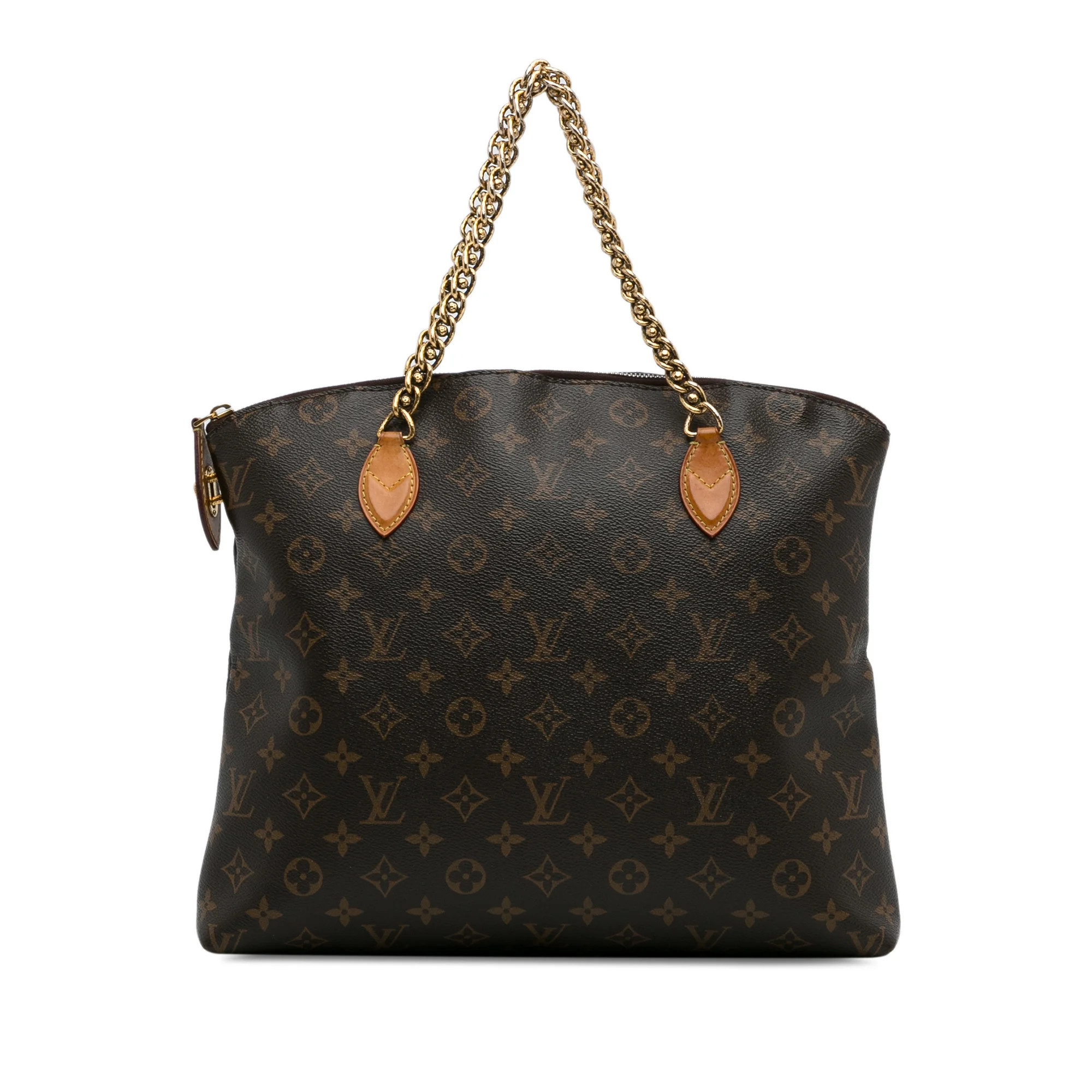 Pre-Owned Authenticated Louis Vuitton Monogram Lockit Chain MM Canvas Brown Tote Bag Unisex (Good... | Walmart (US)