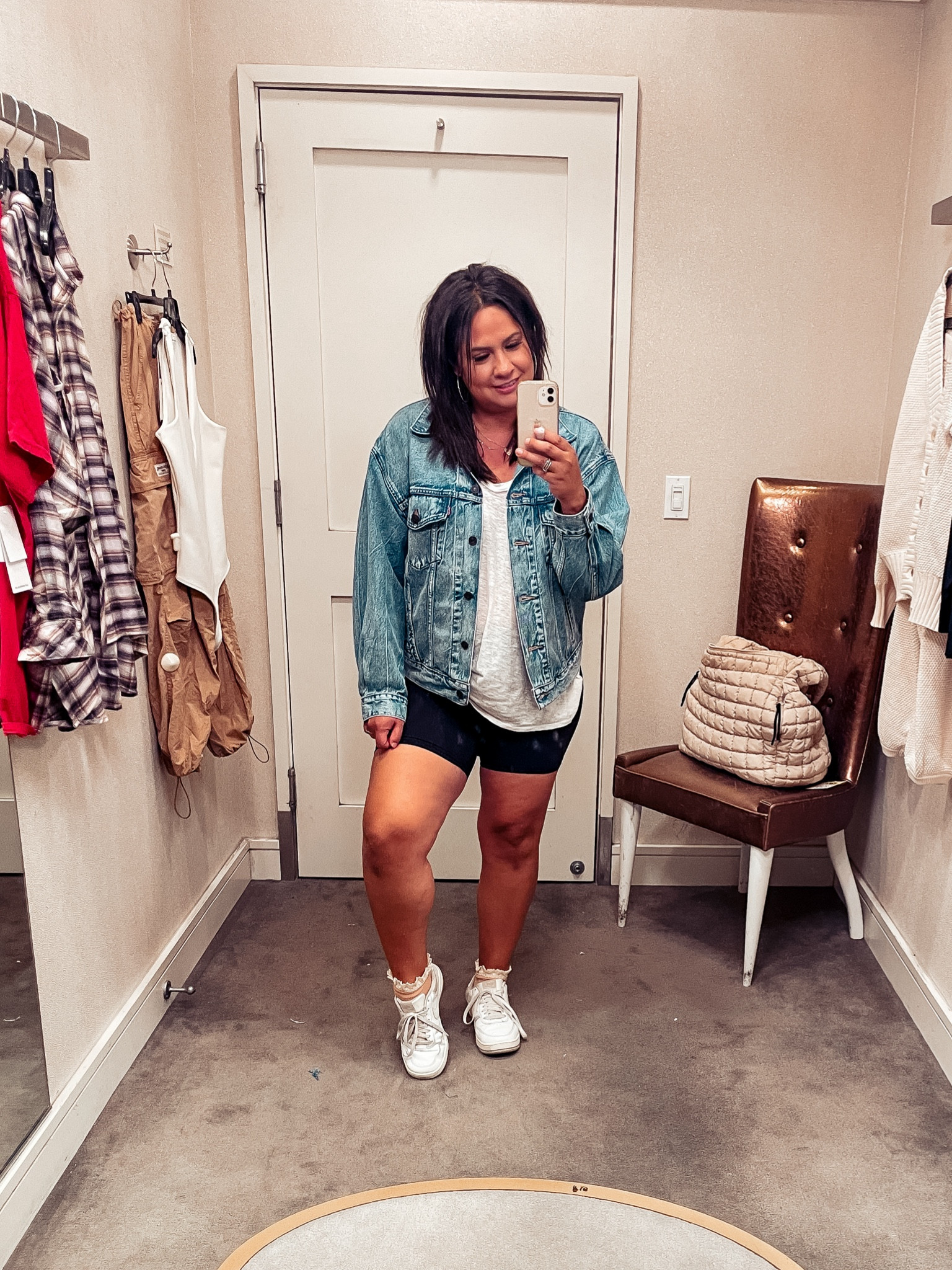 { this jacket ❥ 

• Levi’s ‘90’s Denim Trucker Jacket - M 

Casual Midsize Style . Oversized Denim Jacket . NSale . Nordstrom Anniversary Sale . Modern Rez Girl Aesthetic . Native American Content Creator } 

#LTKxNSale #LTKStyleTip #LTKMidsize