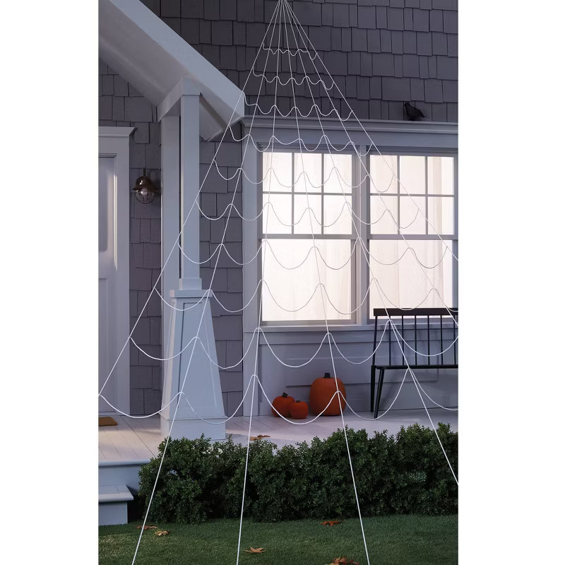25' Mega Spiderweb White Halloween Decorative Prop - Hyde & EEK! Boutique™ | Target