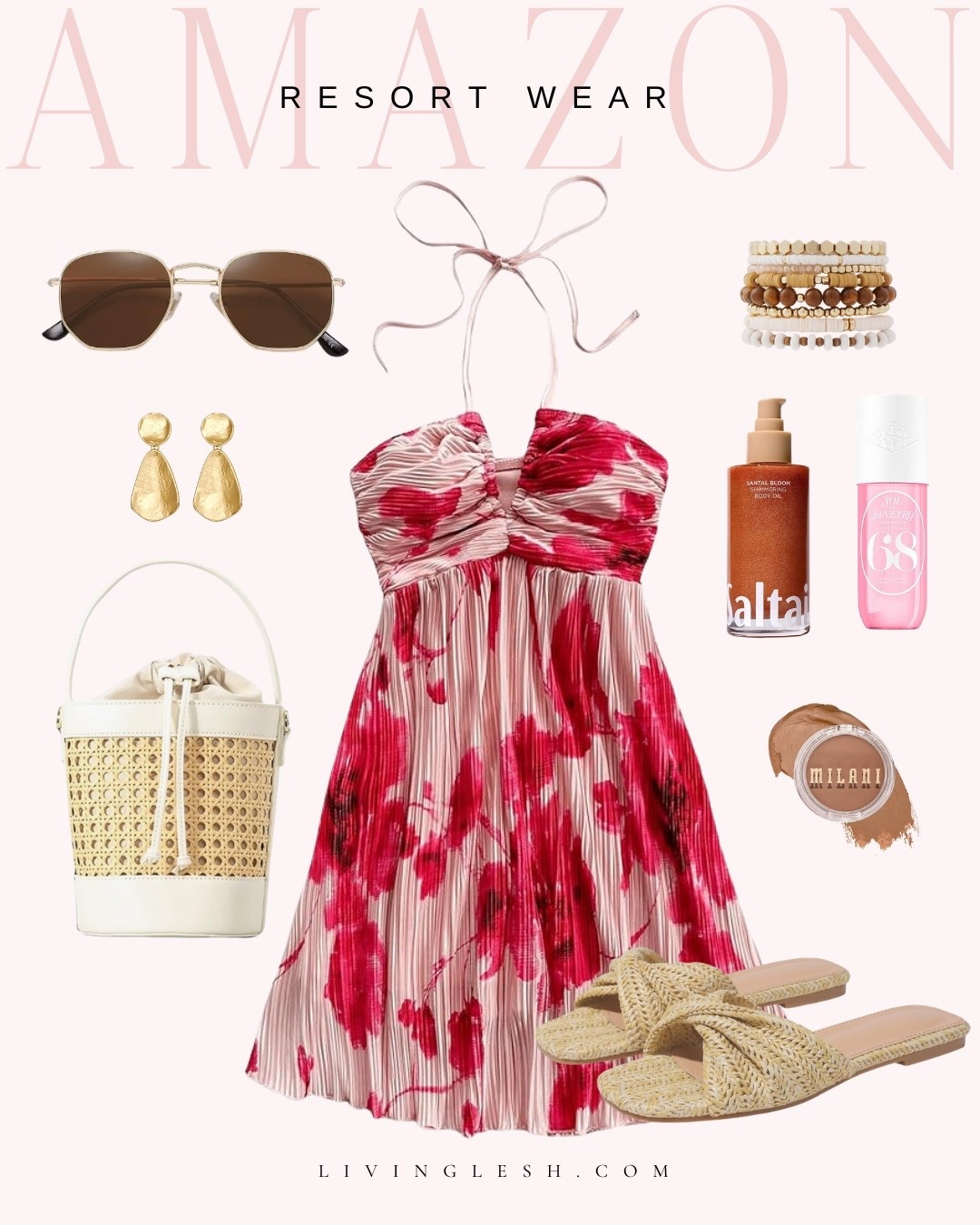 Amazon finds | Amazon fashion | Resort wear | resort outfit | Summer outfit | Summer style | Vacation style | Vacation outfit | Mini dress | Sandals | Handbag | Jewelry | Sunglasses

#LTKTravel #LTKSeasonal #LTKootd