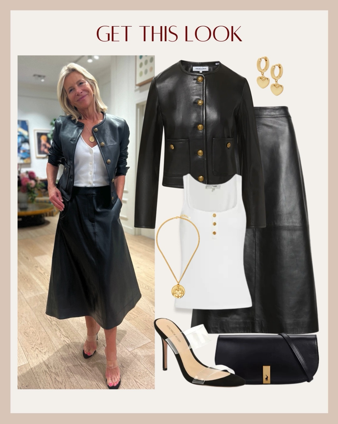 Serving up sleek & chic vibes in this leather-on-leather moment. The perfect mix of edgy and classic! Grab this look with these exact & similar finds.  #StyleOnPoint
#ChicAndEdgy #LeatherLove #StreetStyle #EffortlessFashion #SleekStyle #WardrobeGoals #TrendyLooks #FashionInspo #OOTD #ClosetMustHaves #MinimalistChic #StyleInspo #TimelessFashion



#LTKStyleTip #LTKOver40 #LTKShoeCrush