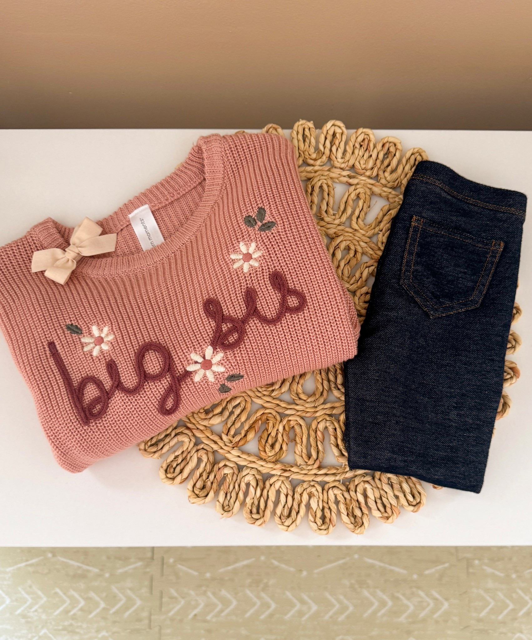 The sweetest way to share our big news 💕 This “Big Sister” sweater is the perfect pregnancy announcement outfit for a toddler girl. Cozy, neutral, and perfect for baby reveal photos, sibling announcement pictures, and special family moments.

#LTKBaby #LTKBump #LTKmomlife